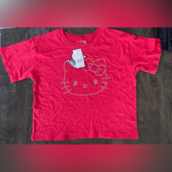 Hello Kitty Other - NWT kids Hello Kitty Sparkling Red Short Sleeve crop Tee